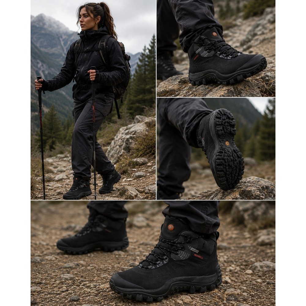 XPETI Thermator 6 Boots Women's Sz 9.5 High-Top Waterproof Outdoor Hiking Black